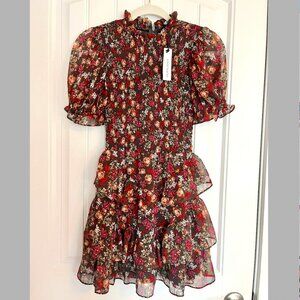 Olivaceous Floral Dress (size sml)